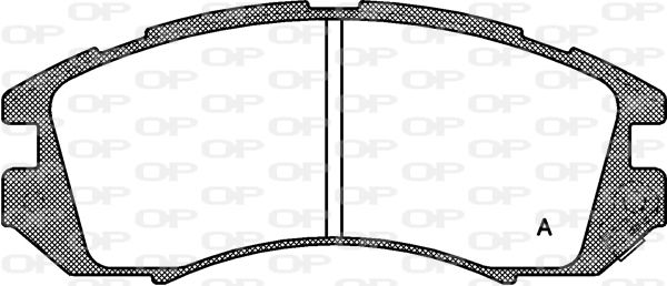 OPEN PARTS Комплект тормозных колодок, дисковый тормоз BPA0191.12